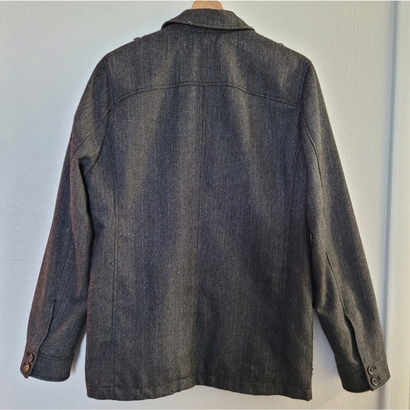Buckle Black Label Men's Athletic Fit Utility Jacket Dark Gray Size Small EUC - Picture 2 of 16